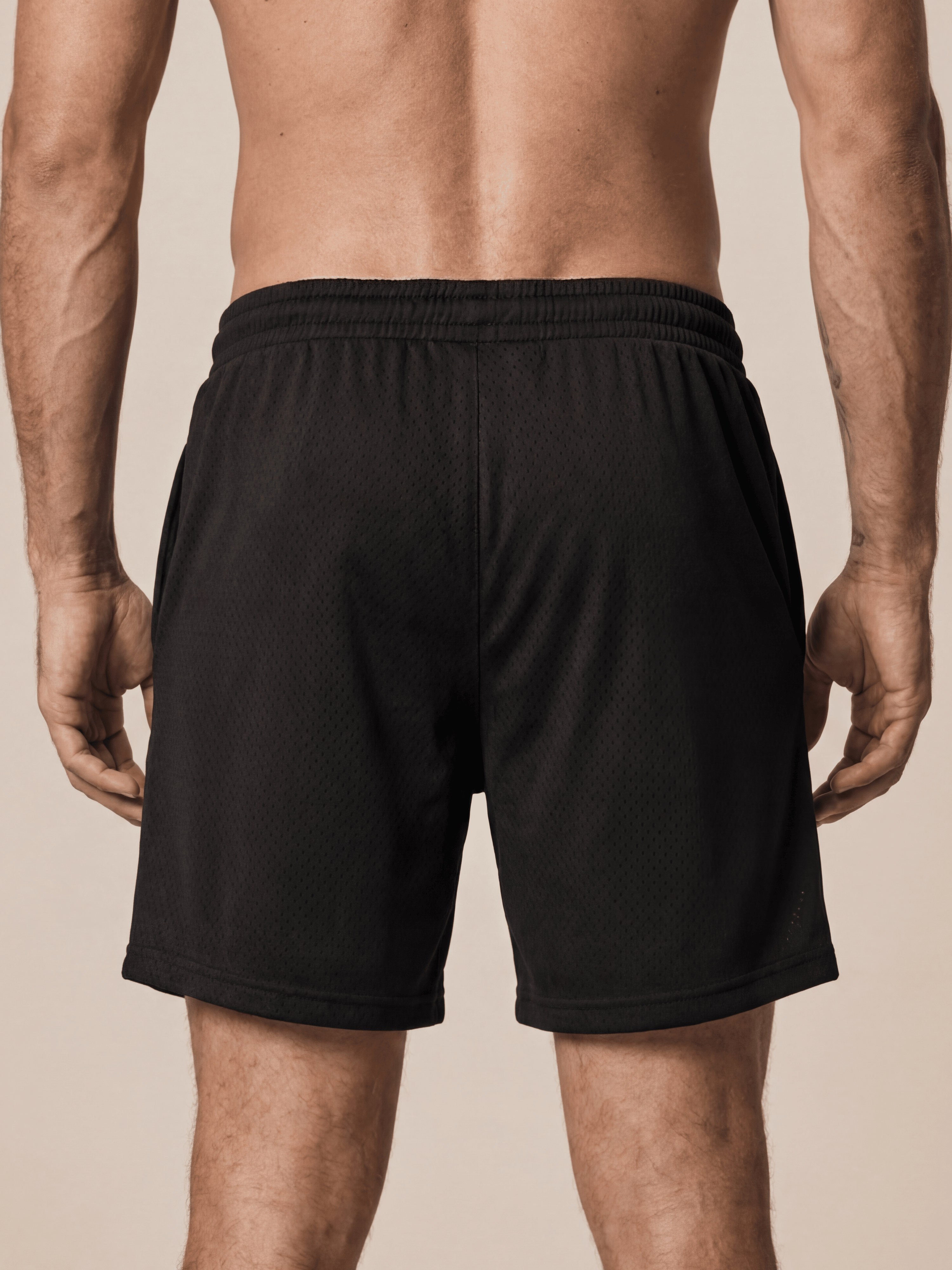 BLACK VZN MESH SHORTS
