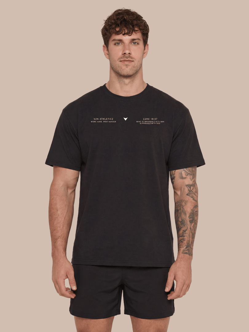 BLACK OVERSIZED TEE - Covenant