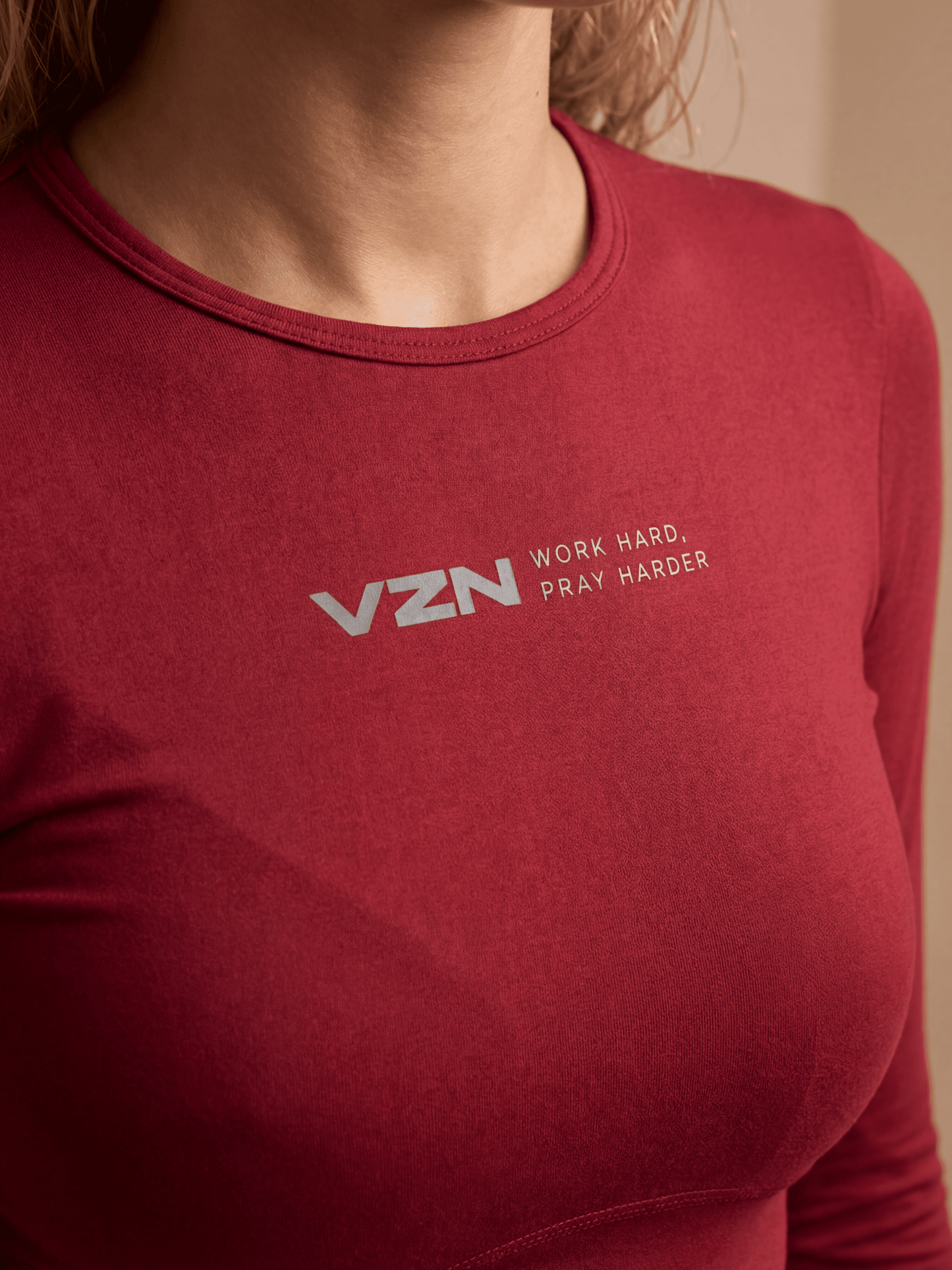 VZN 2.0 Womens Long Sleeve Compression Red