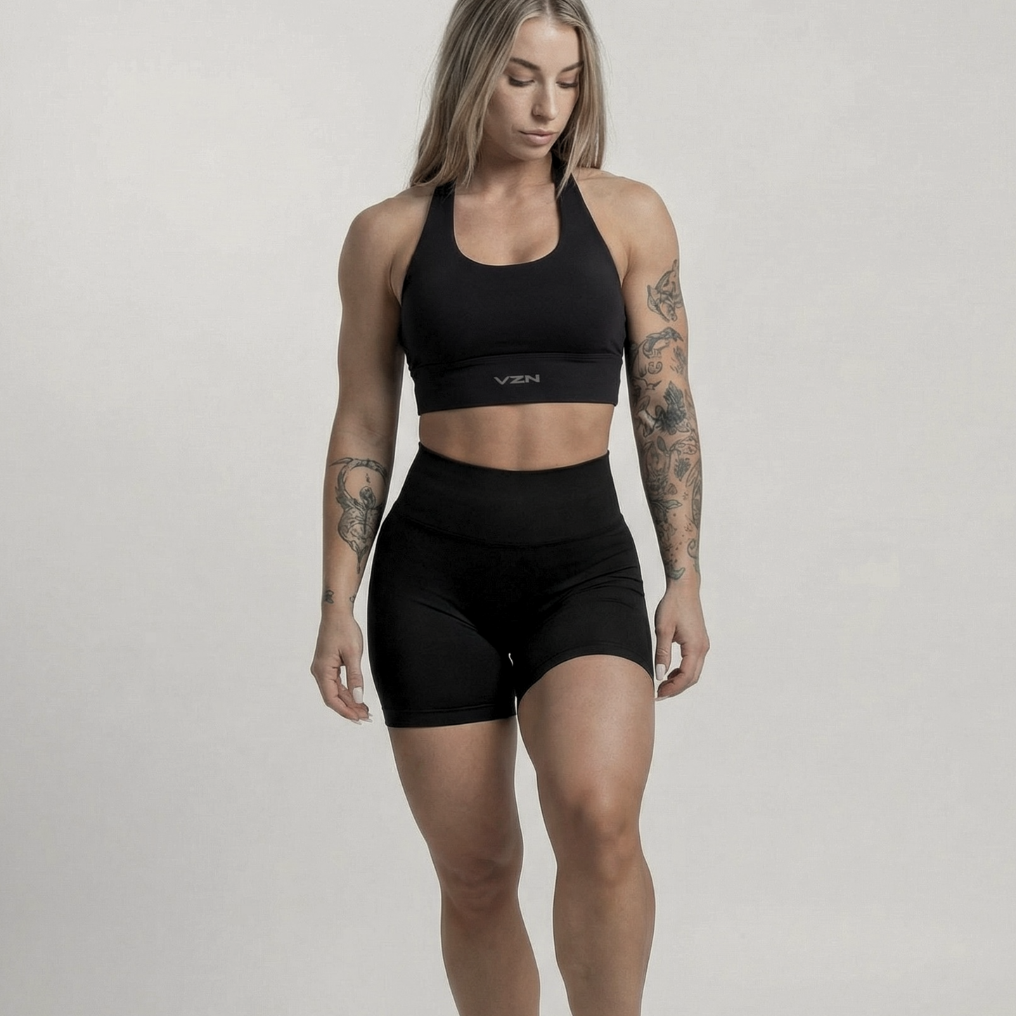 BLACK VZN SPORTS BRA