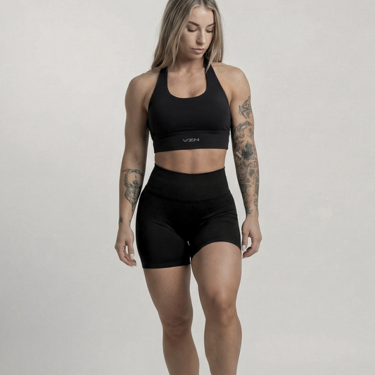 BLACK VZN SPORTS BRA