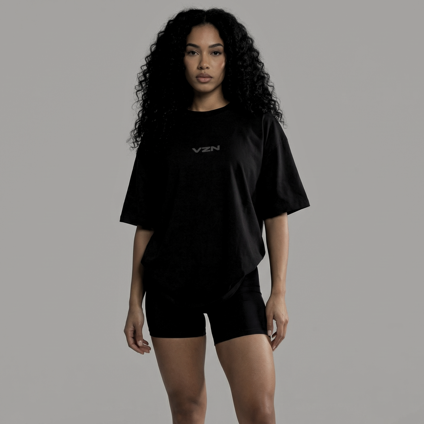 BLACK OVERSIZED TEE - Gods Timing