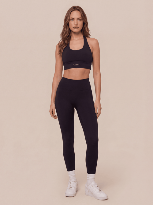 BLACK VZN SPORTS BRA