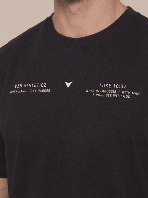 BLACK OVERSIZED TEE - Covenant