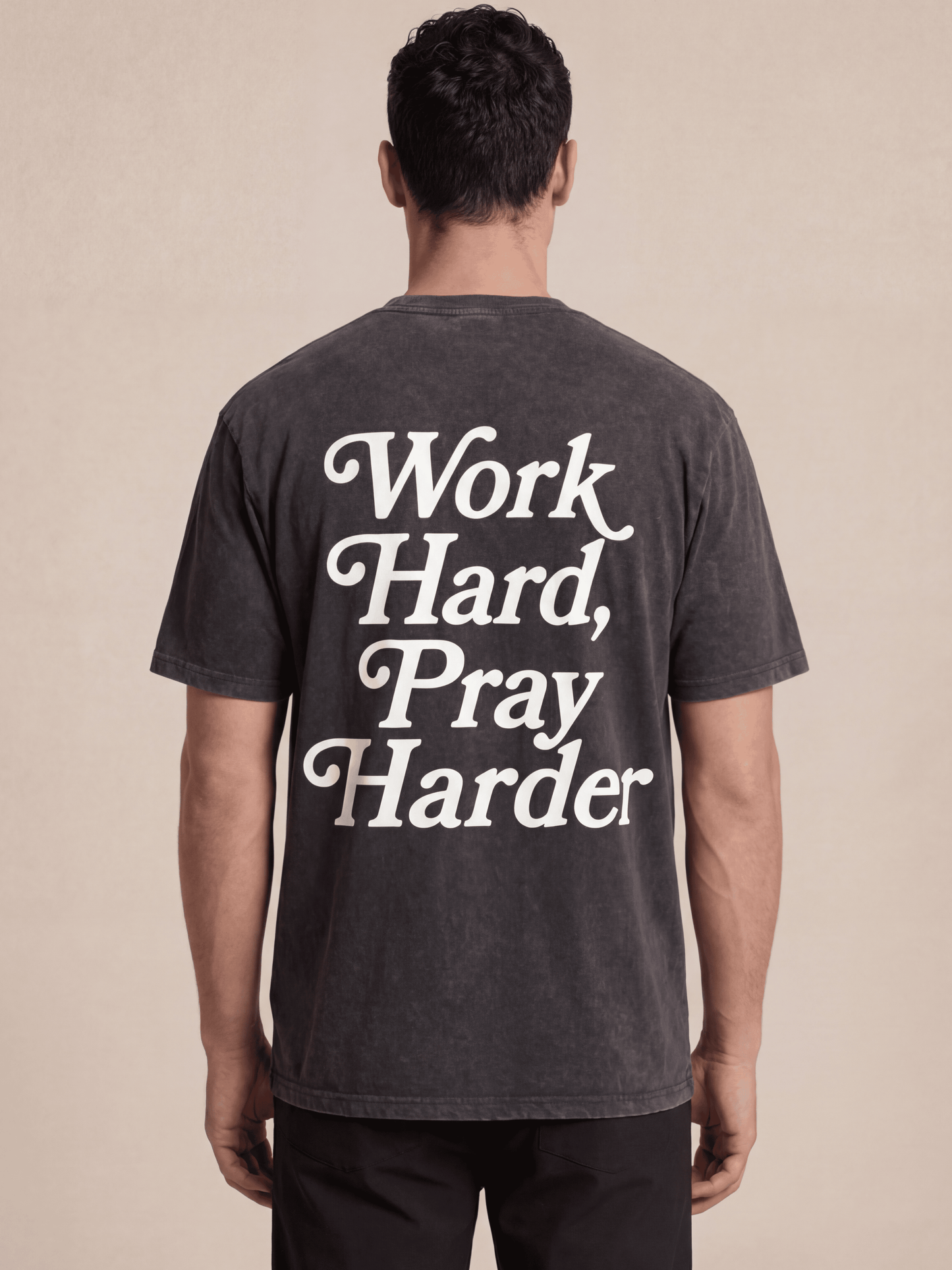 Work Hard, Pray Harder Oversized Tee