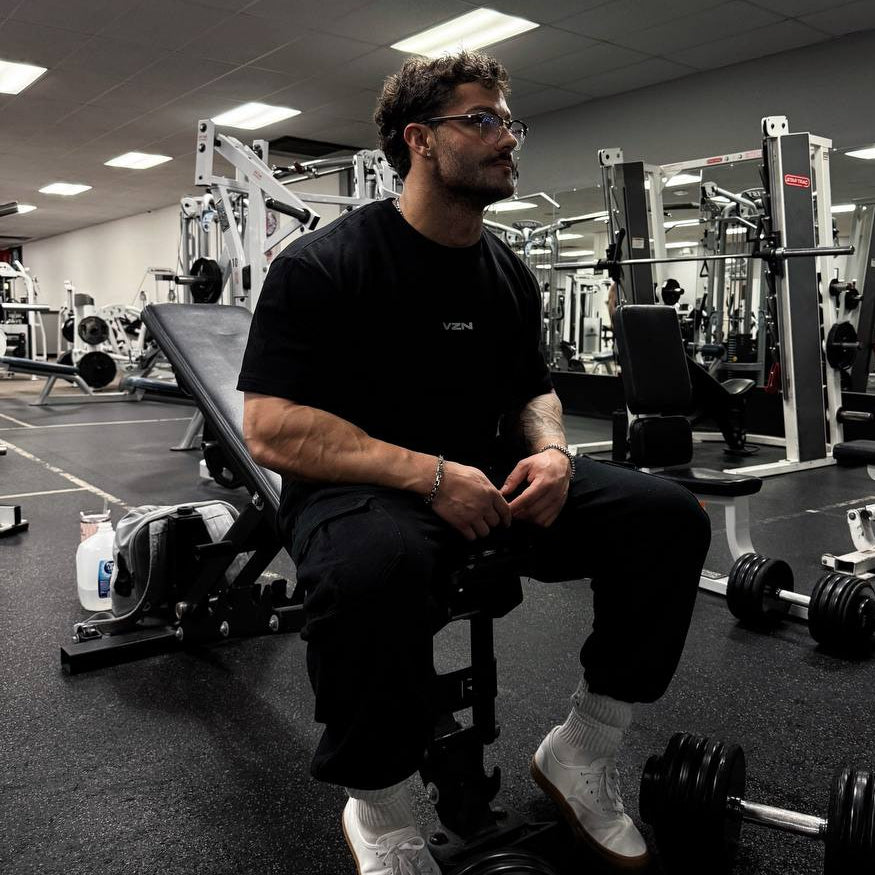 BLACK OVERSIZED TEE - Gods Timing