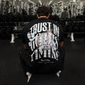 BLACK OVERSIZED TEE - Gods Timing