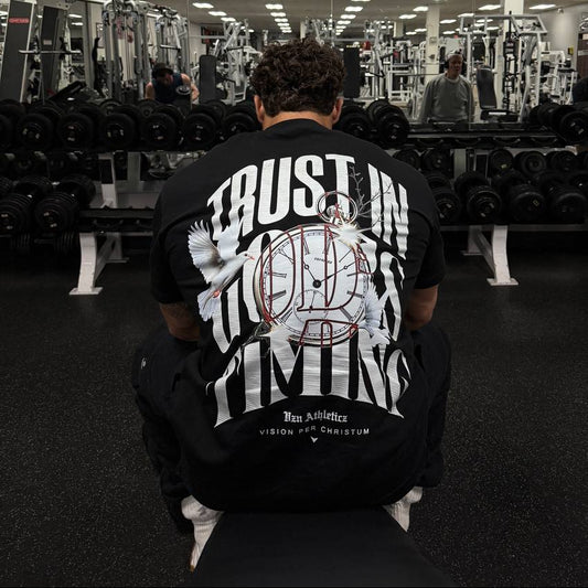 BLACK OVERSIZED TEE - Gods Timing